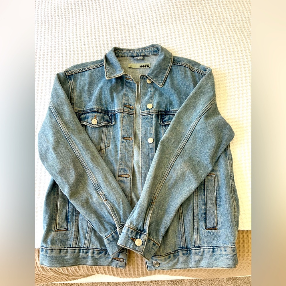 Topshop moto jean jacket